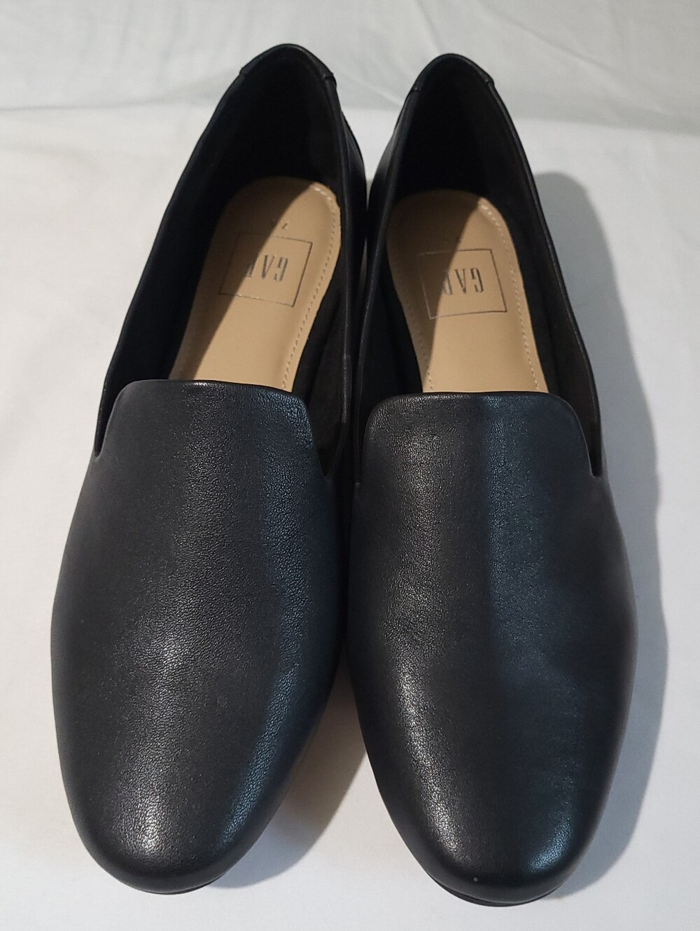 GAP Leather Loafers Black Size 7.5